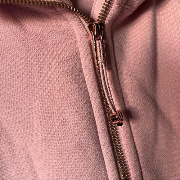 Lululemon women’s loungeful relaxed fit cropped zipped zip-up pink hoodie jacket - Picture 3 of 11